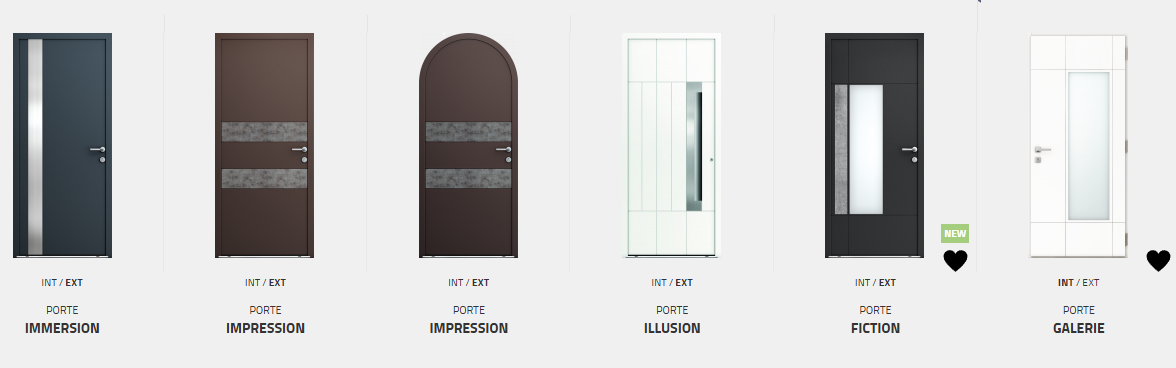 Portes d'entrée Aluminium / Bois