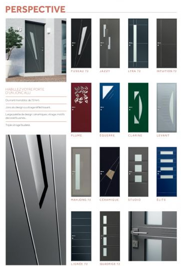 Portes d'entrée Aluminium