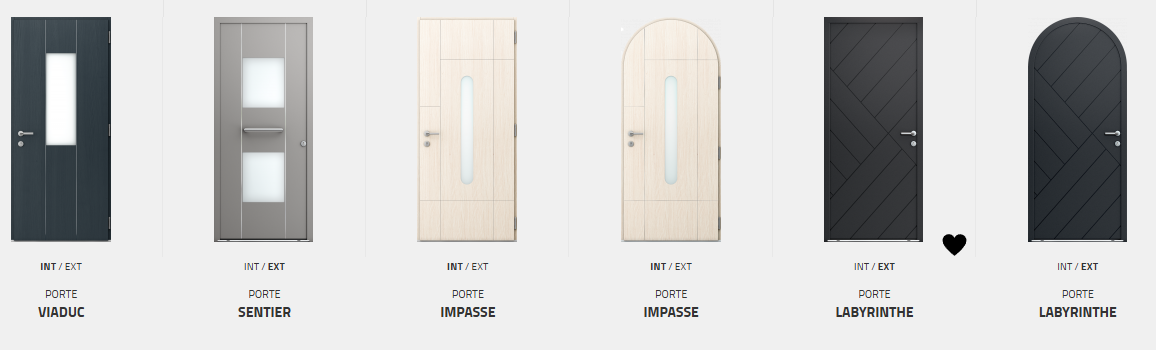 Portes d'entrée Aluminium / Bois