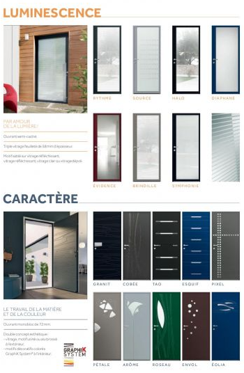 Portes d'entrée Aluminium