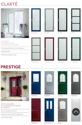 Portes d'entrée Aluminium