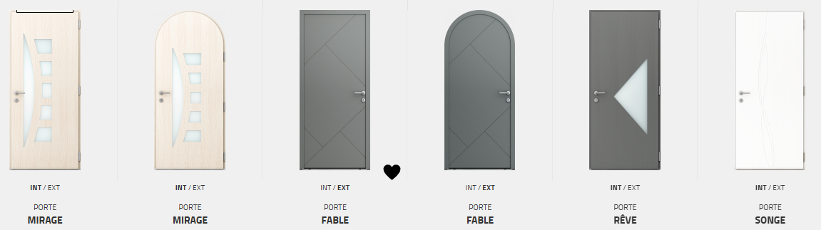 Portes d'entrée Aluminium / Bois