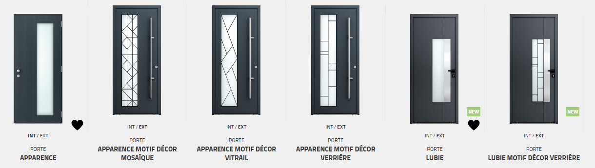 Portes d'entrée Aluminium / Bois