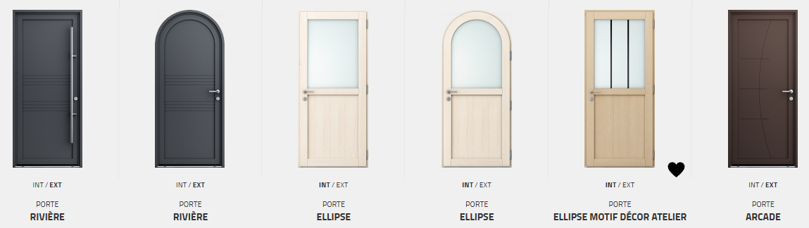 Portes d'entrée Aluminium / Bois