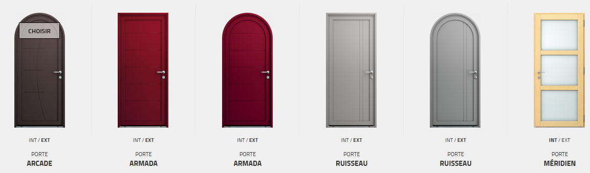 Portes d'entrée Aluminium / Bois