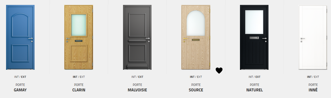 Portes d'entrée Aluminium / Bois