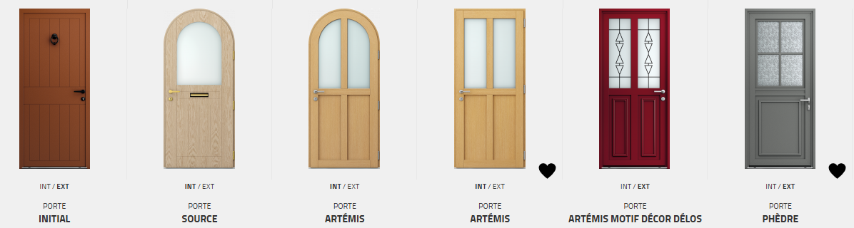Portes d'entrée Aluminium / Bois