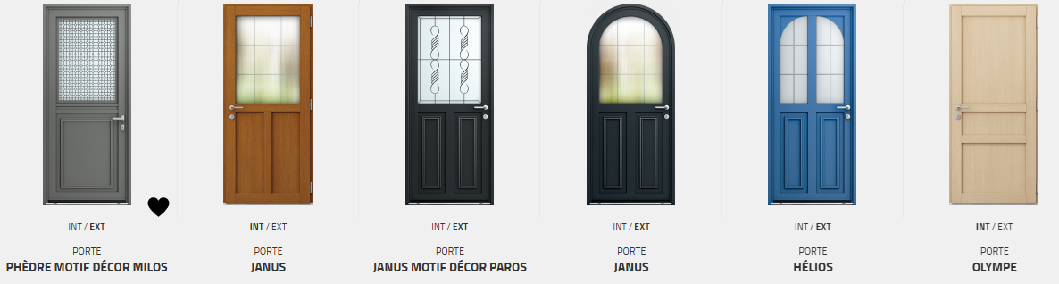 Portes d'entrée Aluminium / Bois